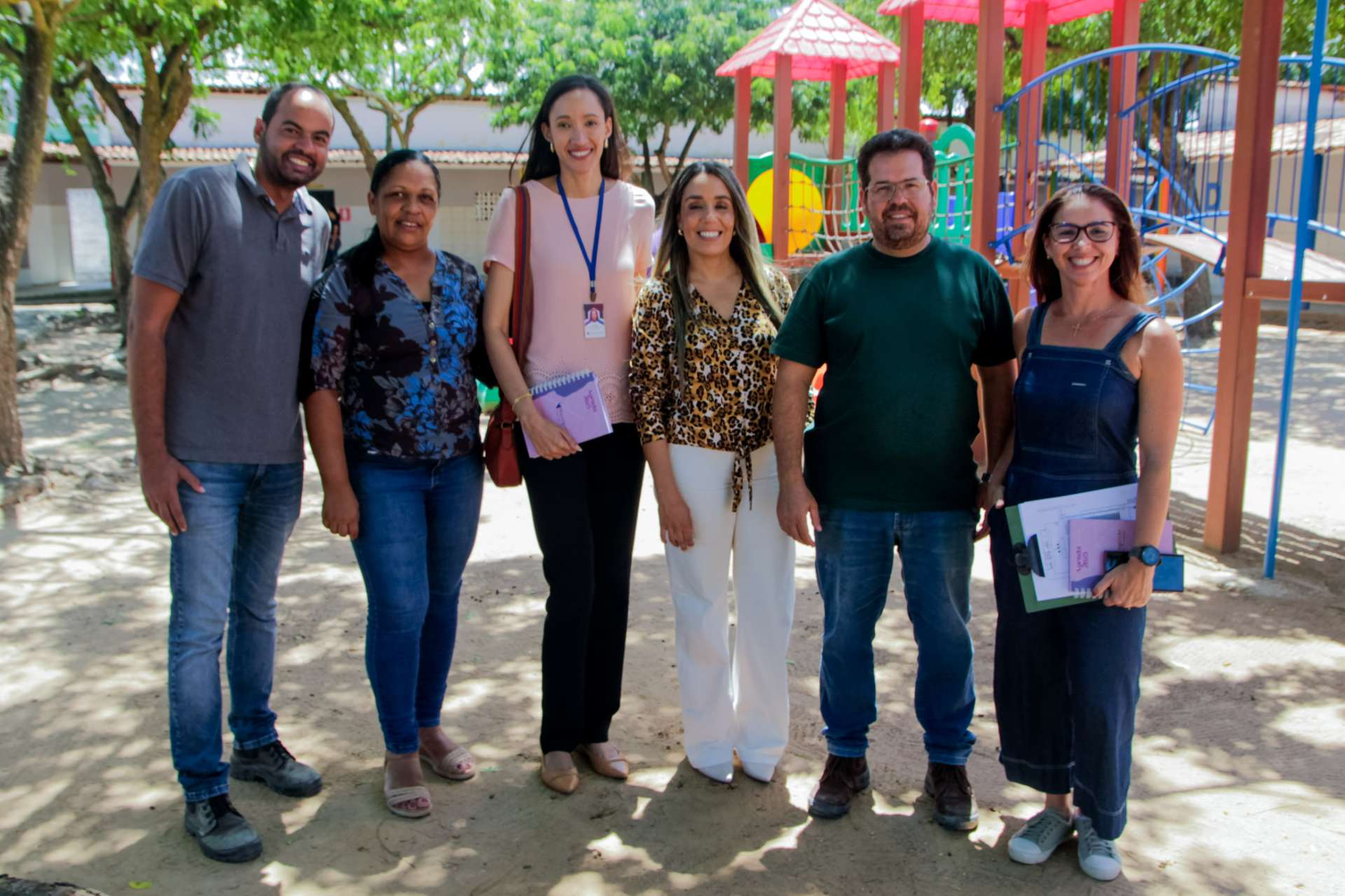 Escola Cláudio Daniel recebe primeira visita técnica para implantação do novo padrão das escolas públicas da gestão Marcelo Beltrão
