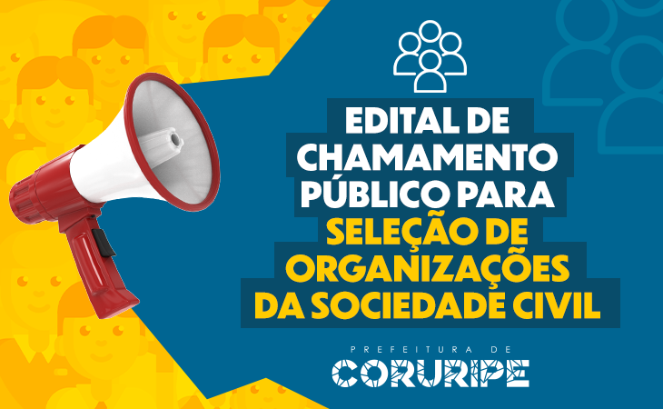 Prefeitura divulga Edital de Chamada Pública para seleção de Organizações da Sociedade Civil