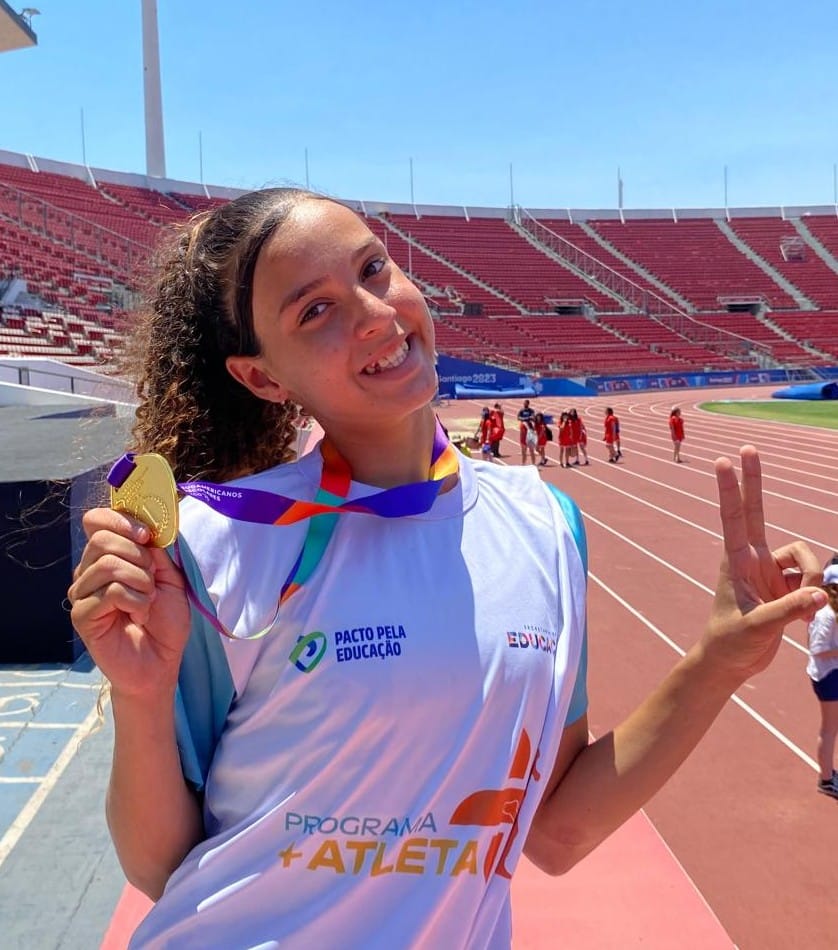 Estudante e atleta coruripense Maiza da Silva é campeã sul-americana