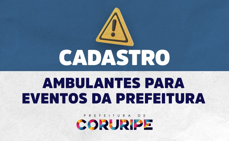 Prefeitura inicia cadastros de ambulantes para eventos públicos