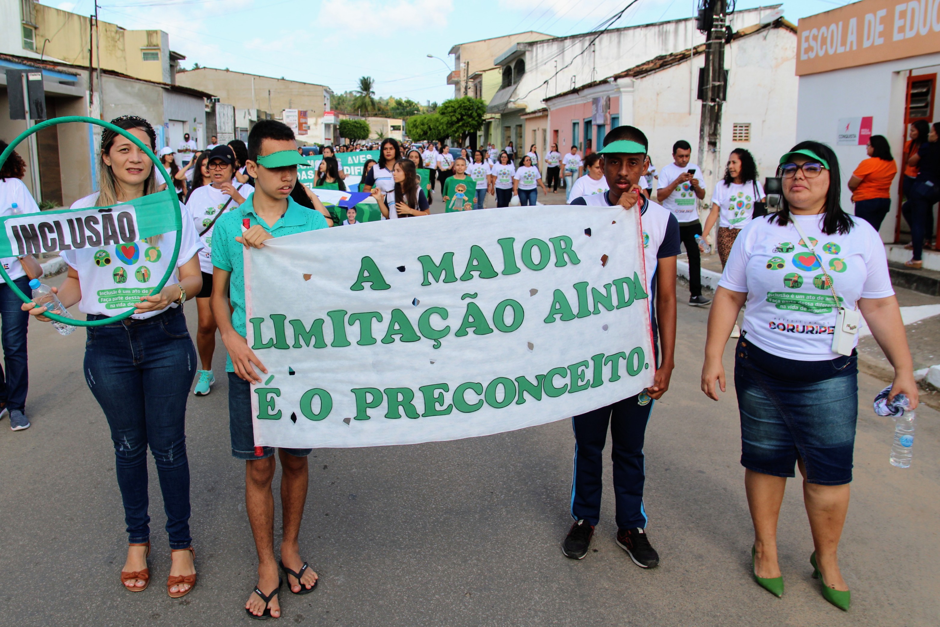 Prefeitura de Coruripe realiza Caminhada da Pessoa com Deficiência e da Paz