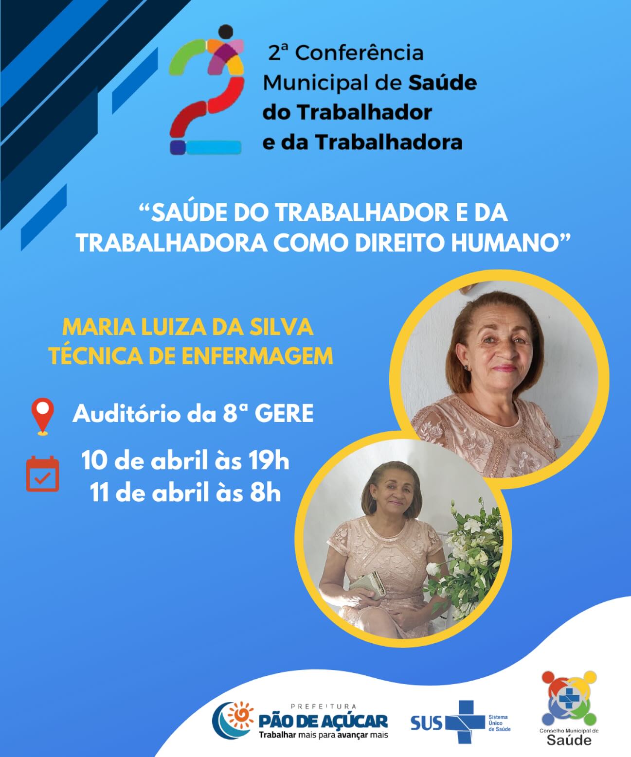2ª Conferência Municipal de Saúde do Trabalhador e da Trabalhadora.