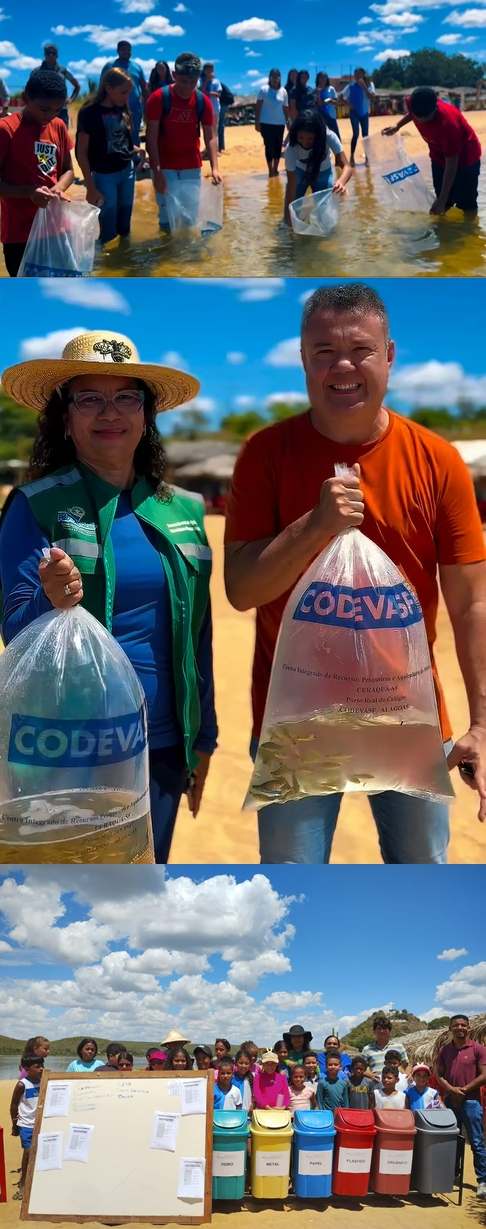 Semana da Água é celebrada com ações de conscientização e repovoamento do Rio São Francisco