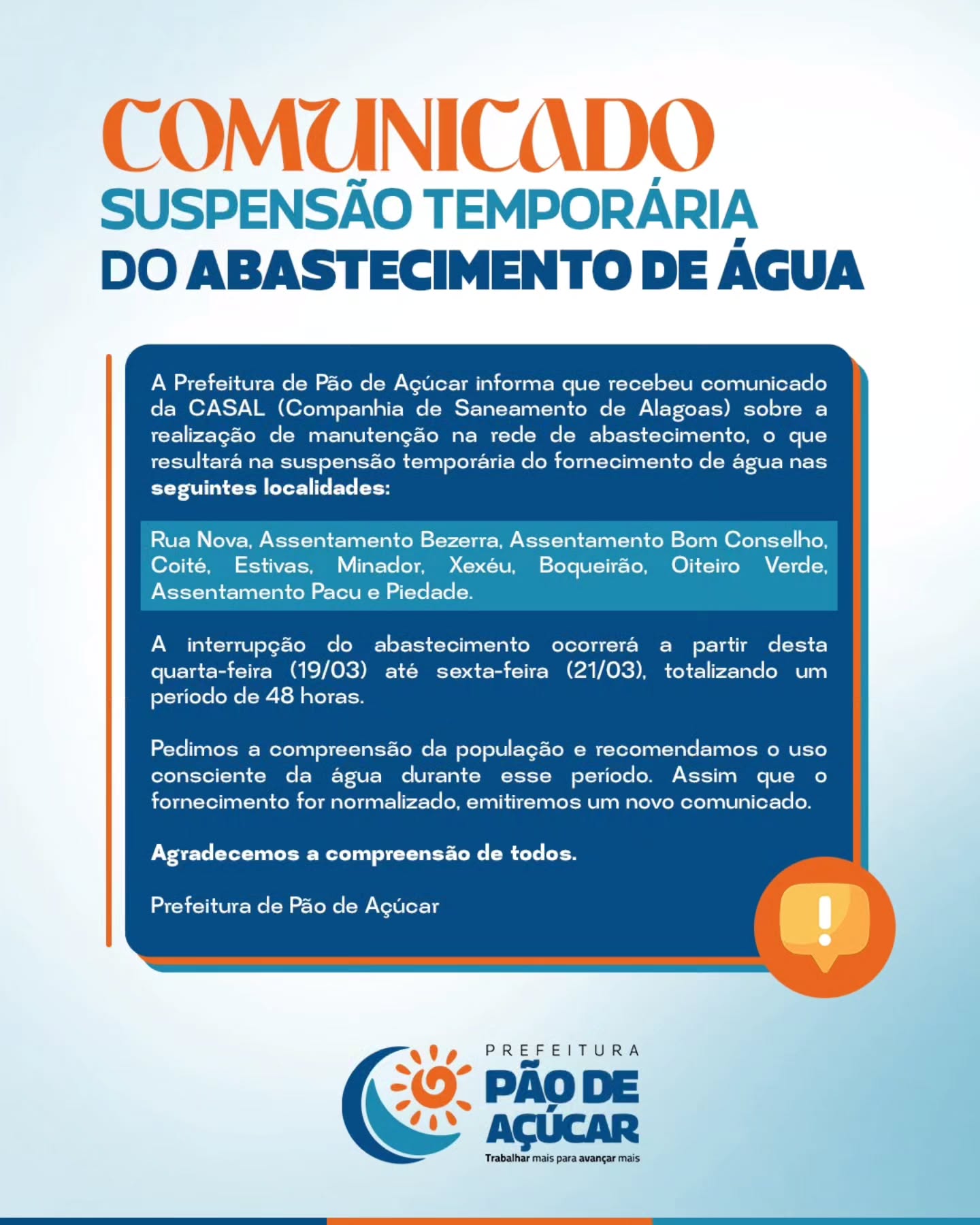Comunicado Importante