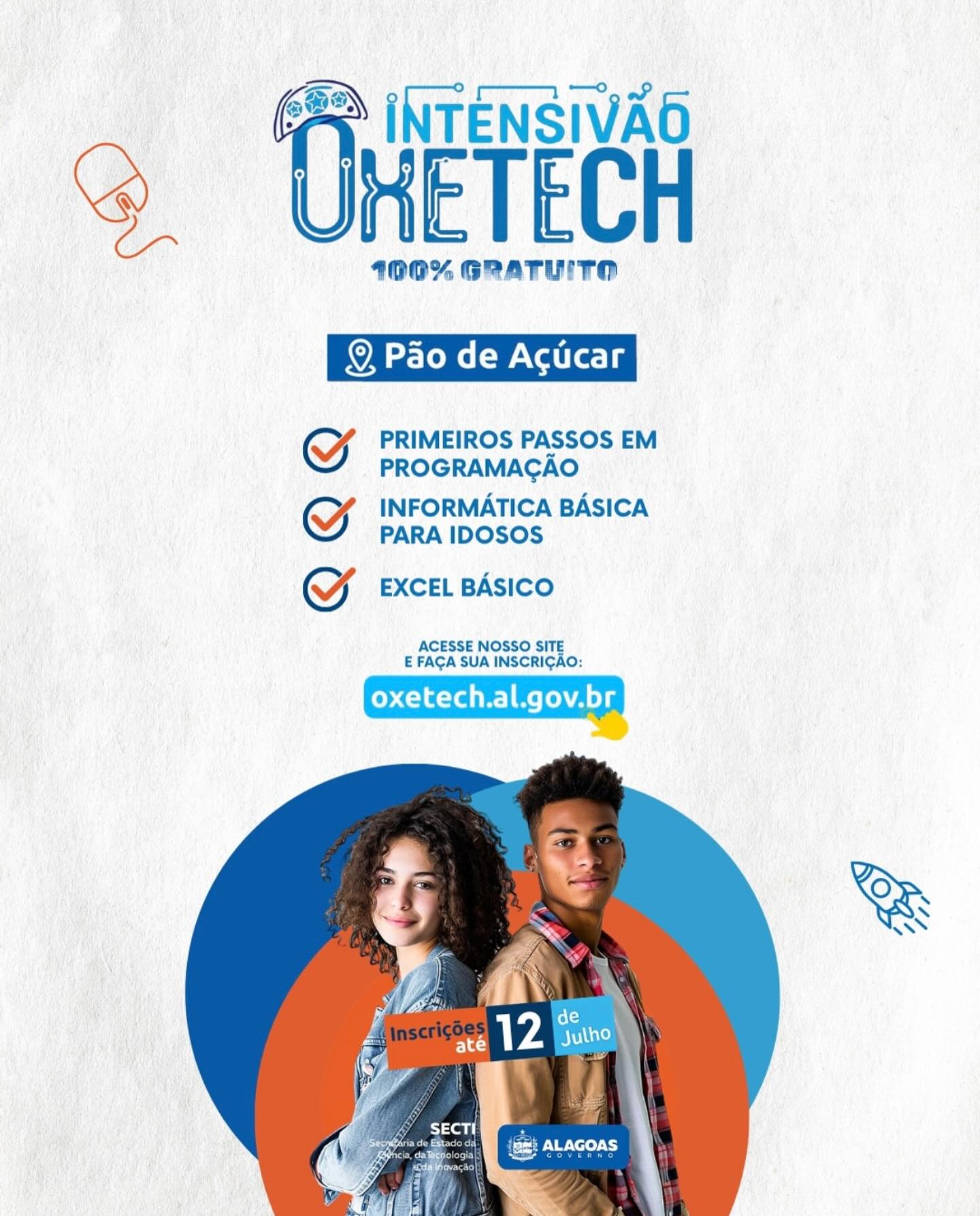 Polo OxeTech Pão de Açúcar oferece cursos gratuitos