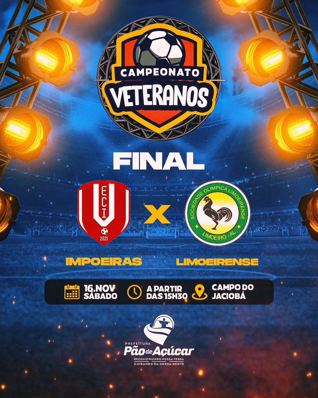 Final do Campeonato Municipal de Futebol na categoria Veteranos