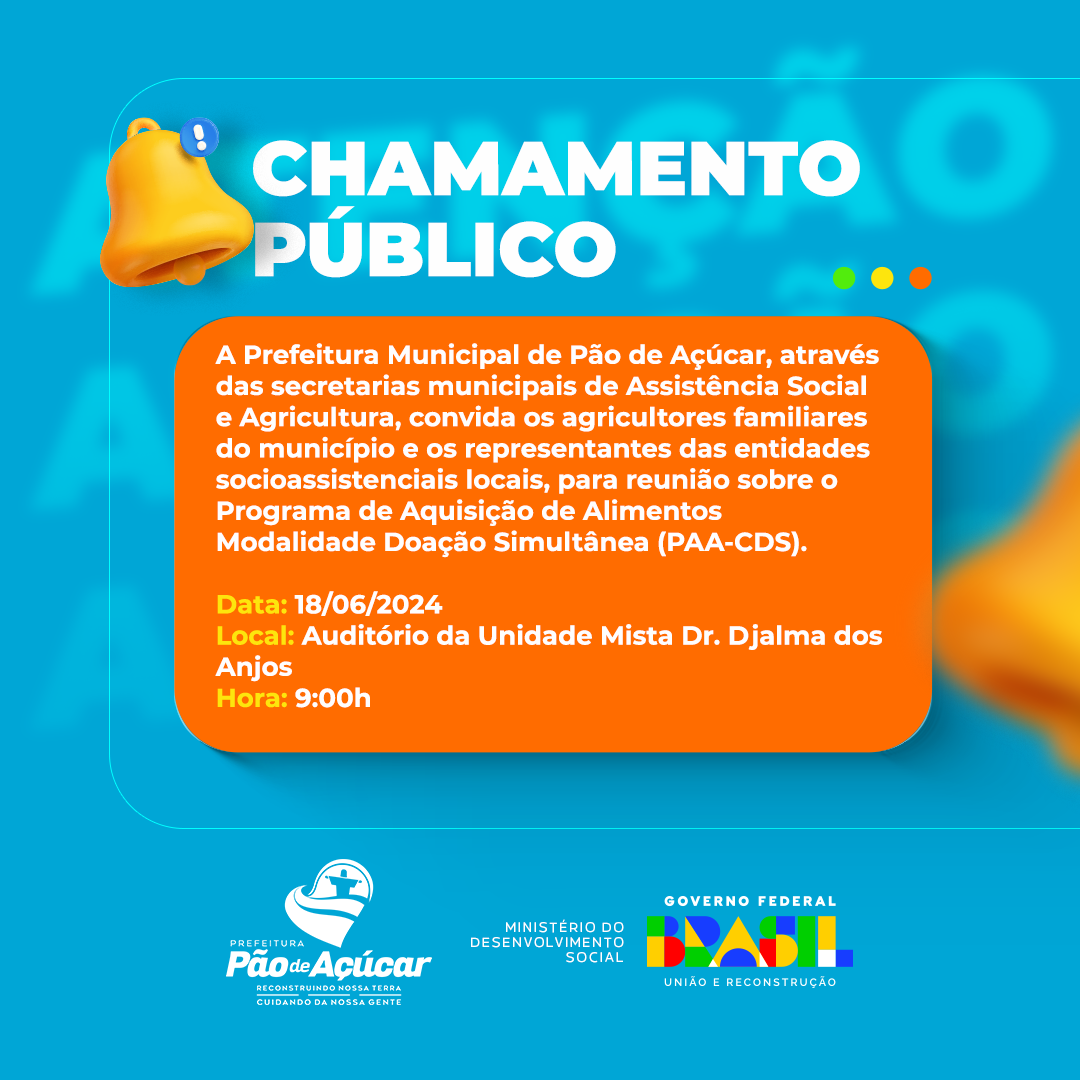 CHAMAMENTO PÚBLICO