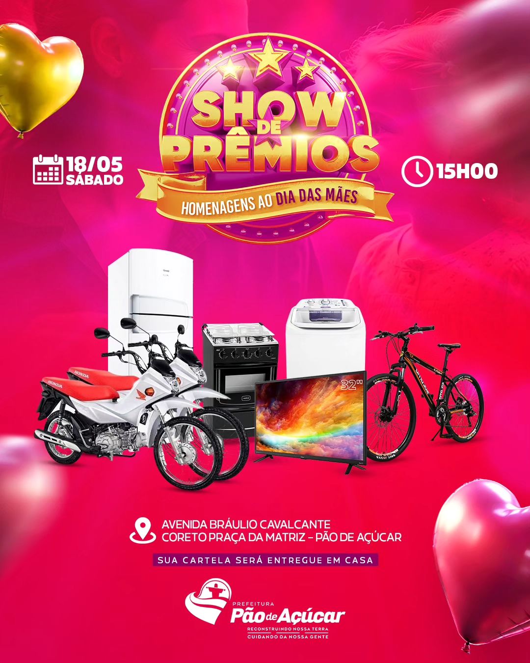 Show de Prêmios em homenagem ao Dia das Mães