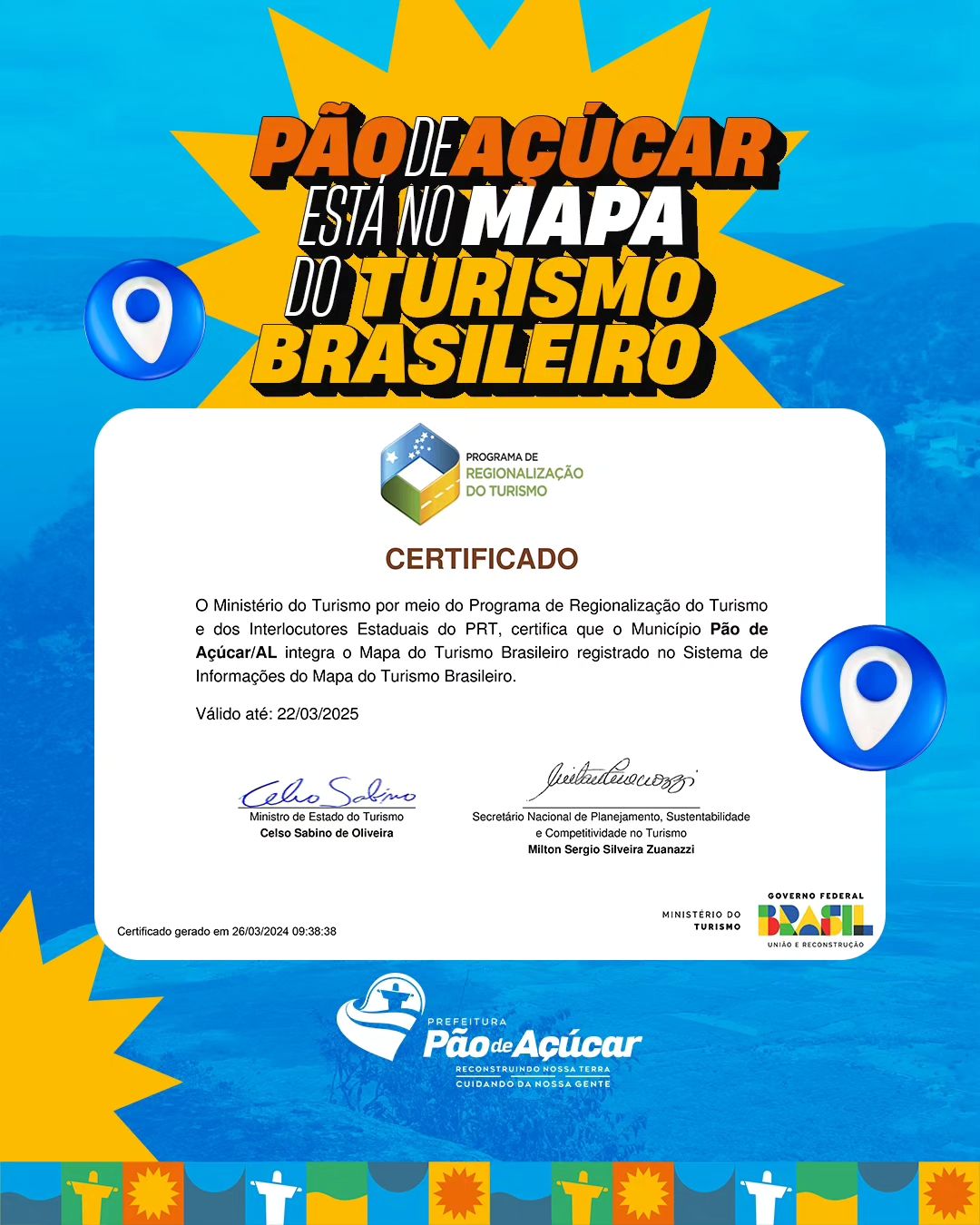 Pão de Açúcar é destaque no turismo Brasileiro