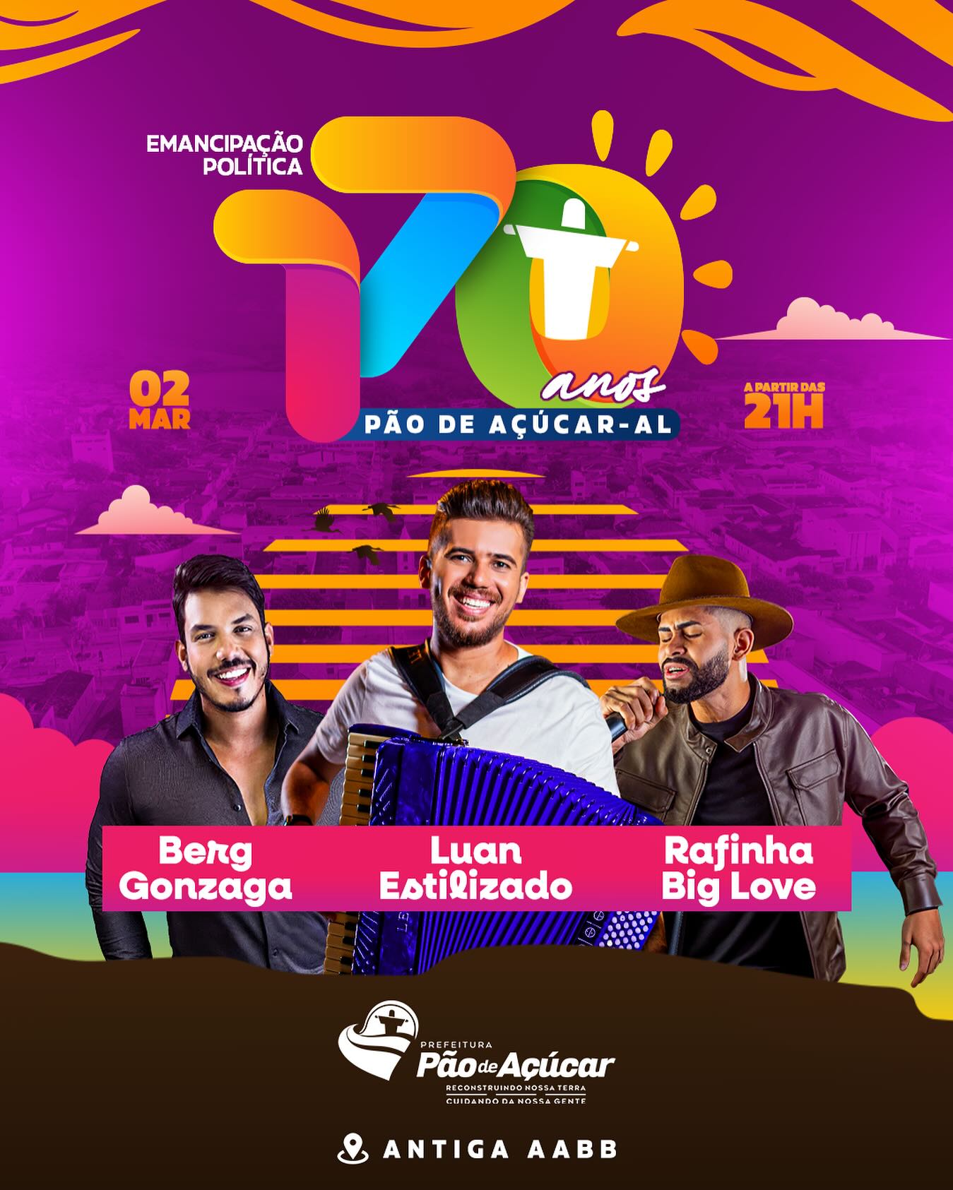 Programação da Emancipação Política - Pão de Açúcar, 170 Anos