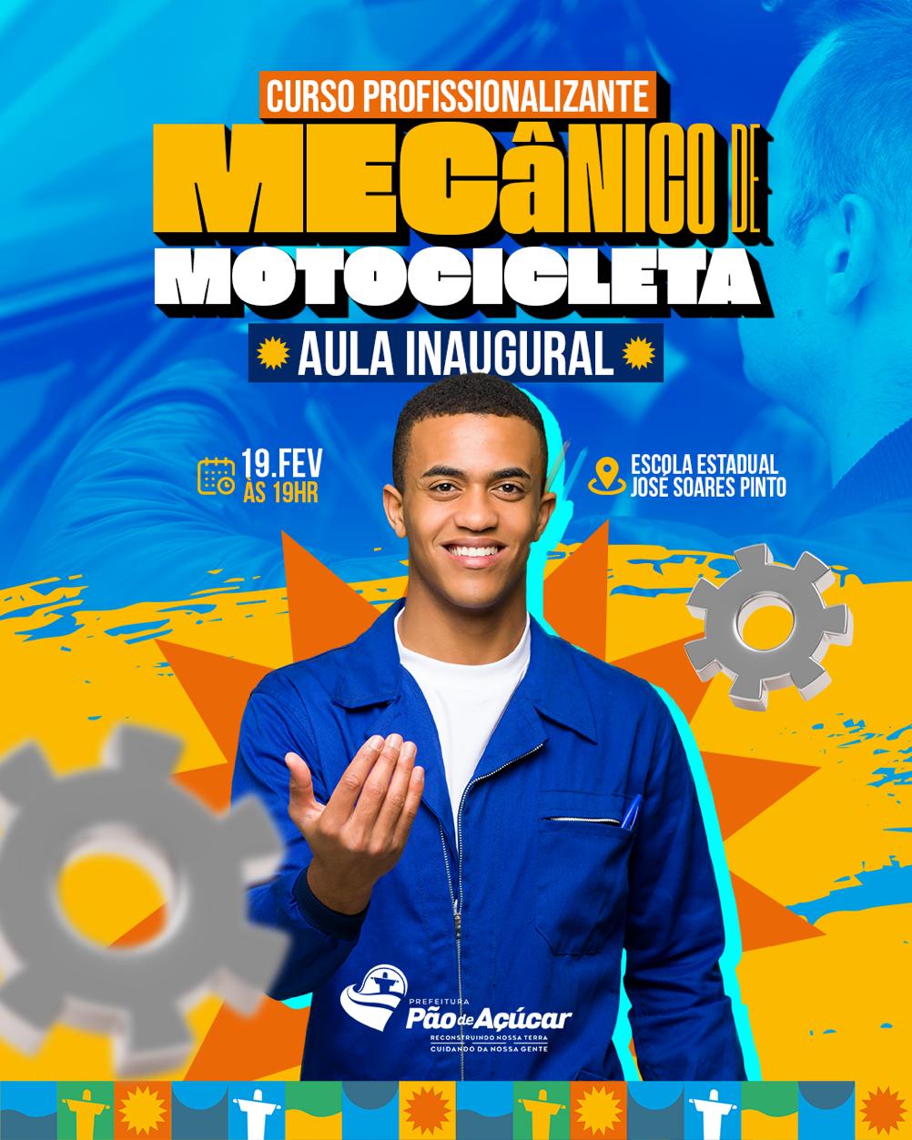 Aula Inaugural do Curso Profissionalizante de Mecânico de Motocicletas