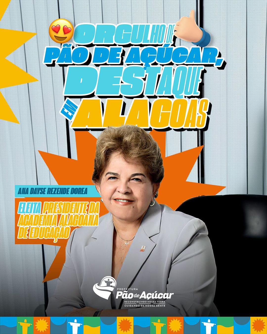 Pão-de-açucarense Ana Dayse Rezende Dorea será empossada como presidente da Academia Alagoana de Educação