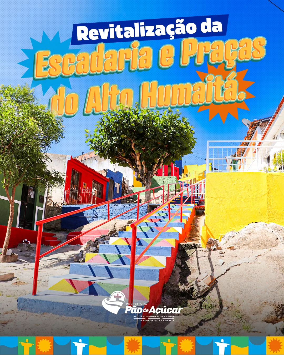 Revitalização da escadaria e praças do Alto Humaitá