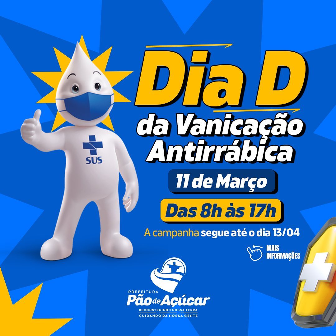 Dia D de Vacinação Antirrábica!