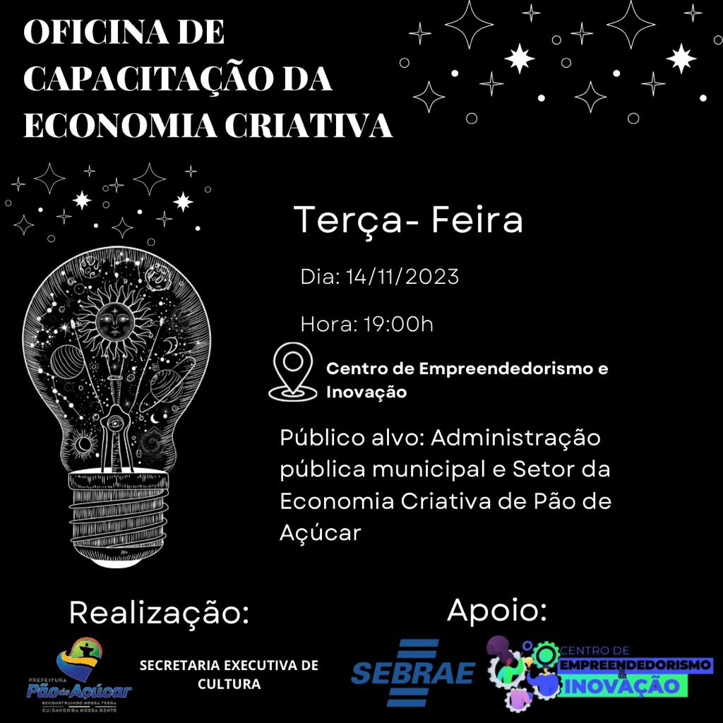 Oficina de Capacitação sobre Economia Criativa.