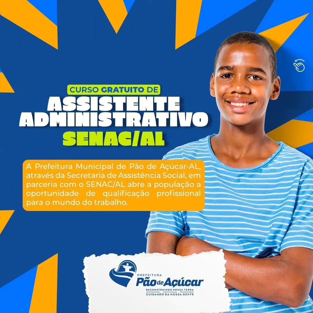 Curso gratuito de Assistente administrativo Senac AL