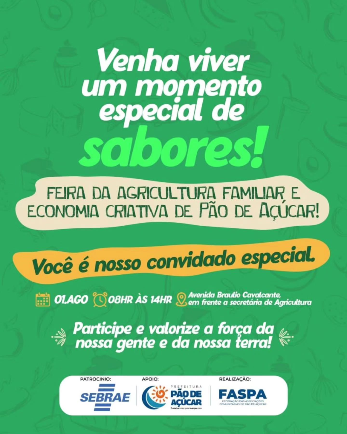 Pão de Açúcar promove Feira da Agricultura Familiar e Economia Criativa no dia 1º de agosto