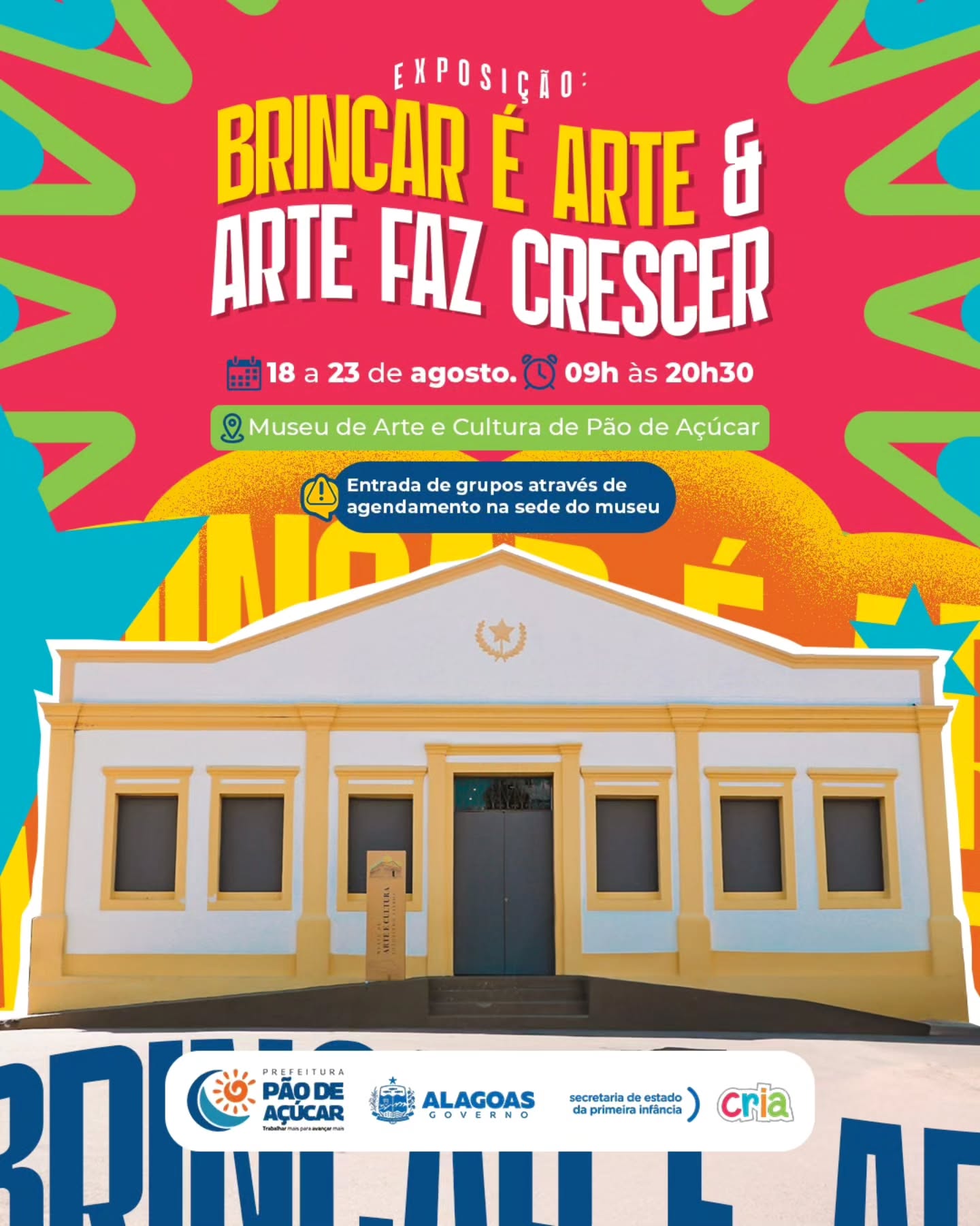 Exposição Brincar é Arte e Arte Faz Crescer