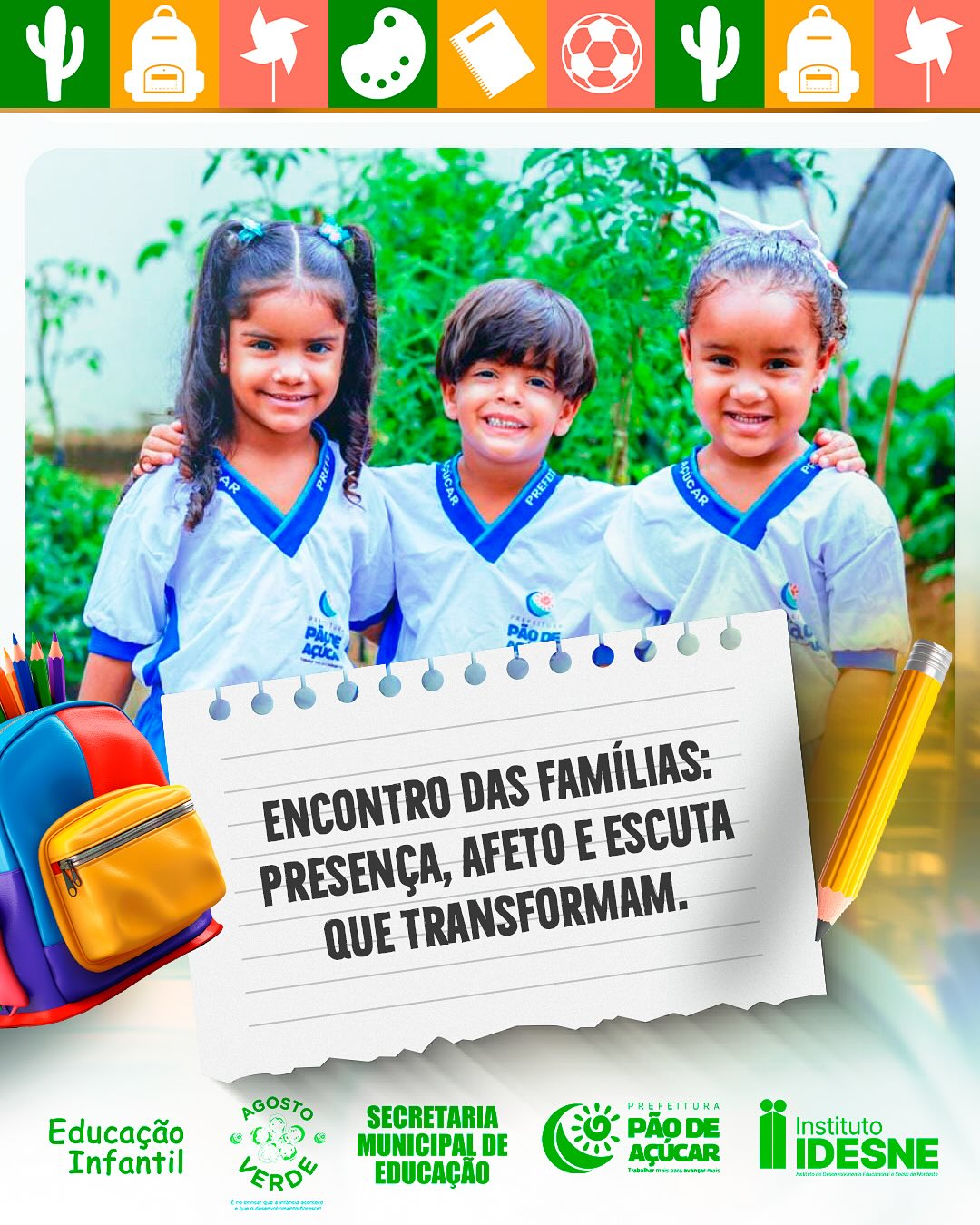 Evento da Secretaria de Educação de Pão de Açúcar celebra o encantamento na Educação Infantil