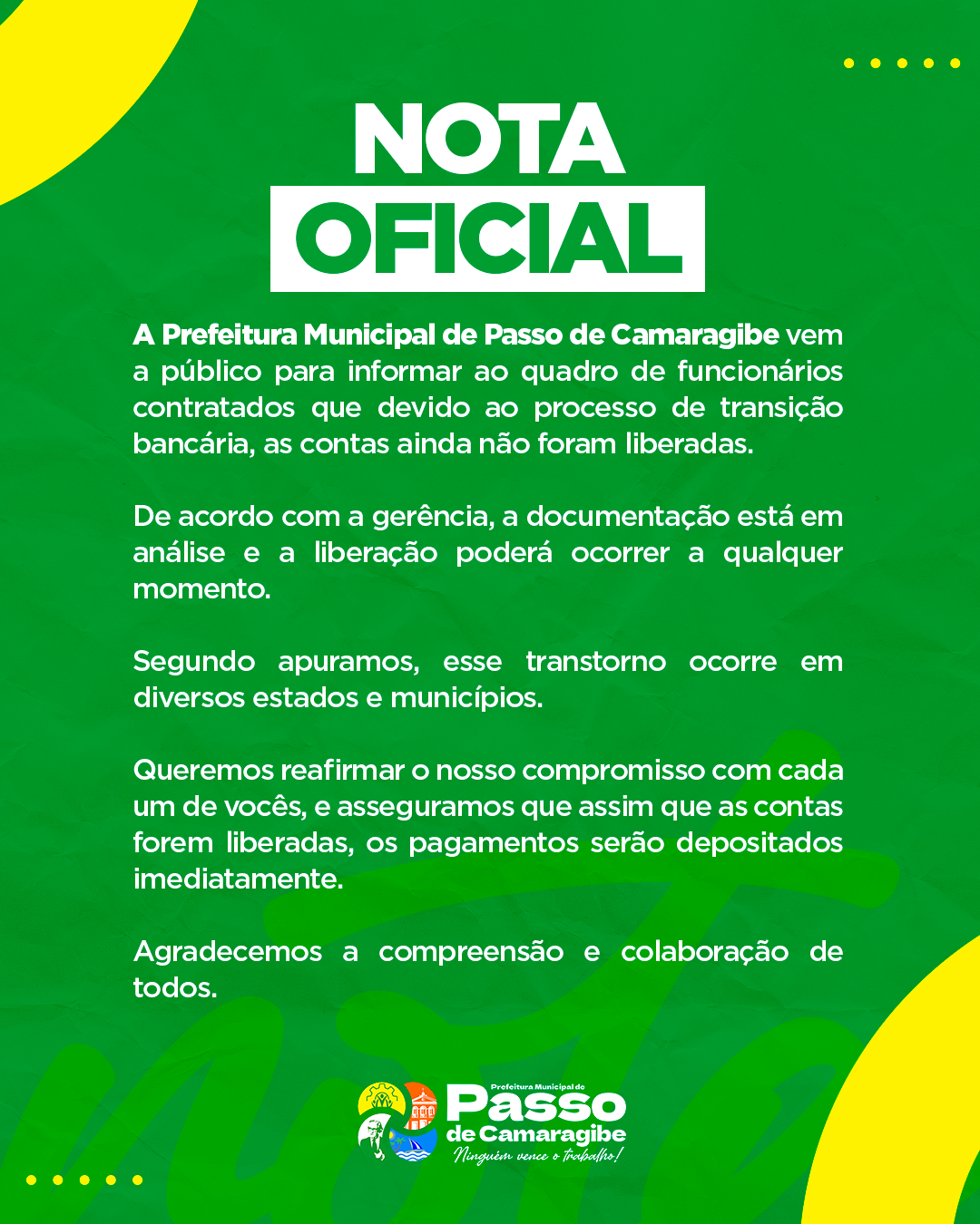 Nota oficial