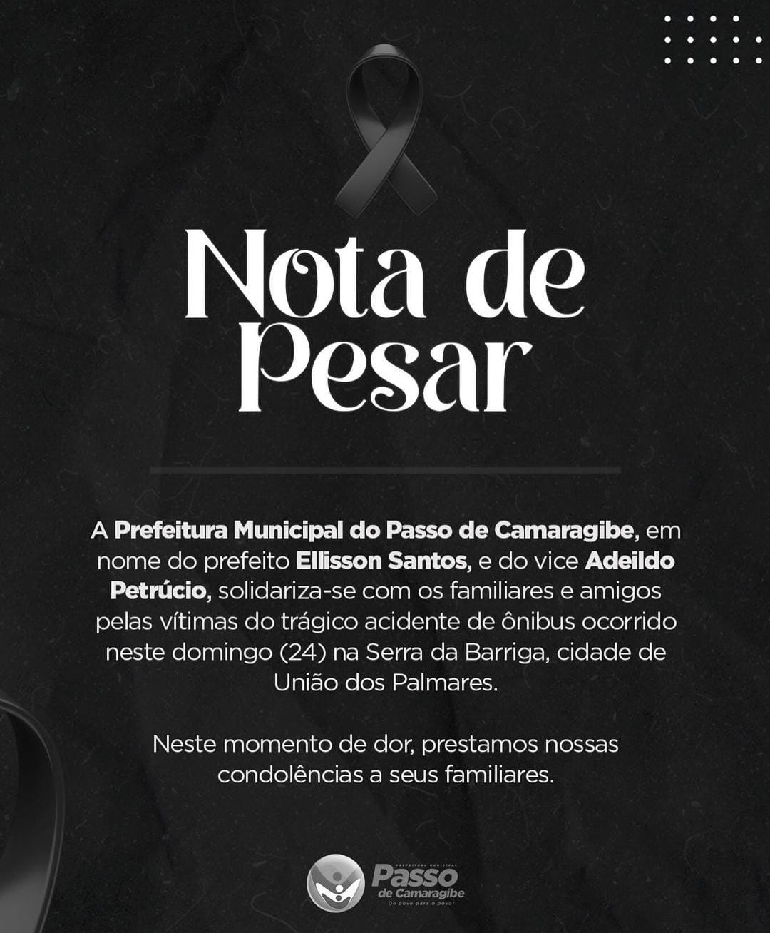 Nota de pesar