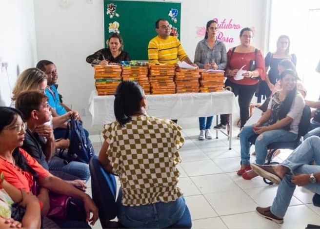 REALIZAMOS A ENTREGA DE 50 BALANÇAS PORTÁTEIS DIGITAIS E 50 FITAS MÉTRICA DE 1,5 METROS PARA OS AGENTES COMUNITÁRIOS DE SAÚDE