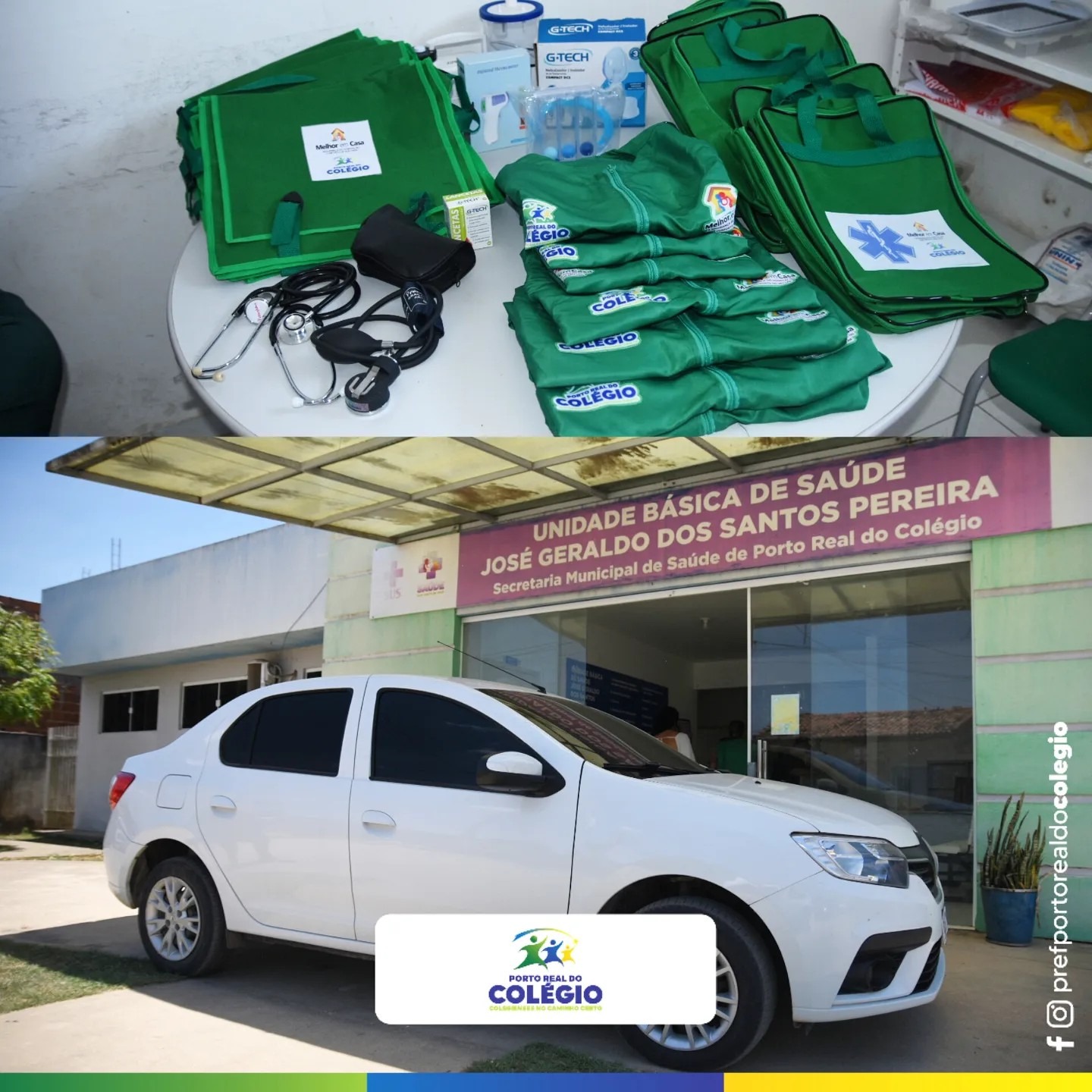 ENTREGA DE FARDAMENTOS E UMA SÉRIE DE EQUIPAMENTOS