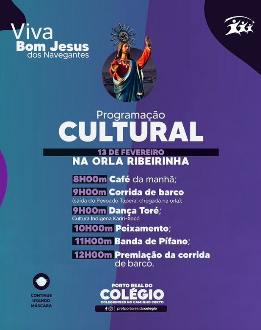 PROGRAMAÇÃO CULTURA - BOM JESUS DOS NAVEGANTES