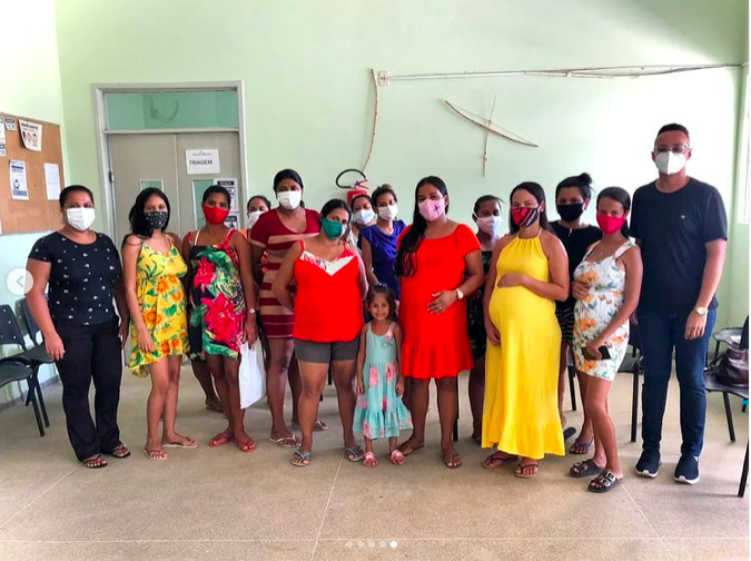 RODA DE CONVERSA COM GRUPO DE GESTANTES E MÃES DA ALDEIA KARIRÍ XOCÓ