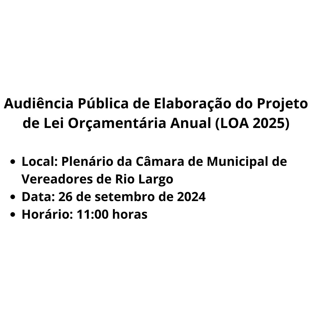 AUDIÊNCIA PÚBLICA