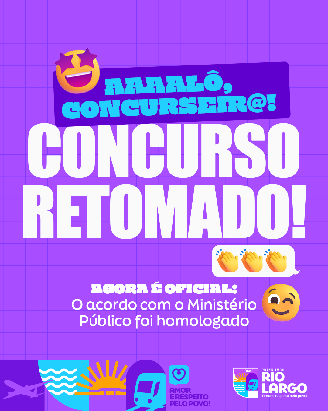 Prefeitura de Rio Largo anuncia homologação do acordo que retoma Concurso Público municipal