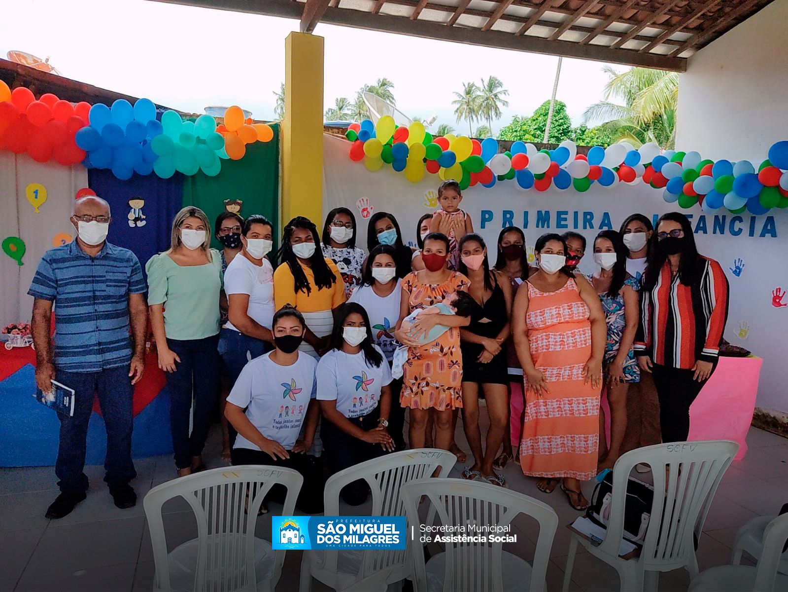 A prefeitura Municipal de São Miguel dos Milagres, por meio da Secretaria Município de Assistência Social e Programa Criança Feliz, promoveu uma roda de conversa sobre a primeira infância com as mães cadastradas no programa.