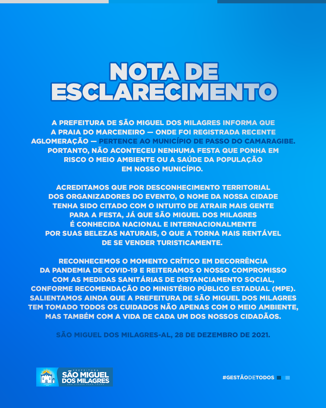 Nota de esclarecimento