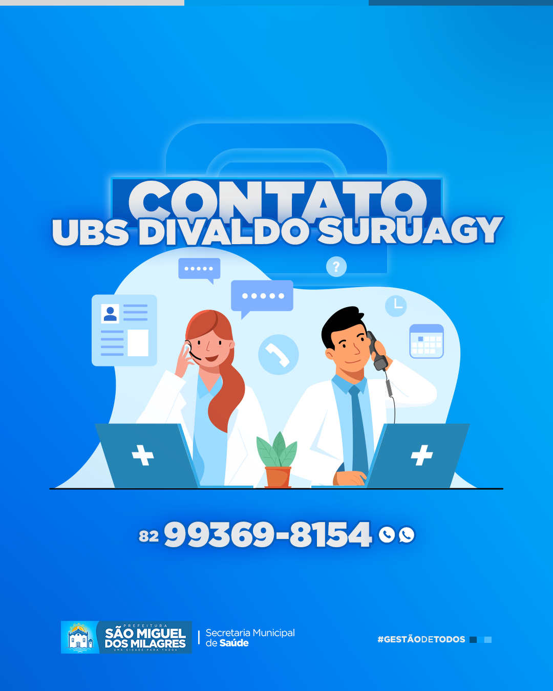 Canal direto com a UBS Divaldo Suruagy