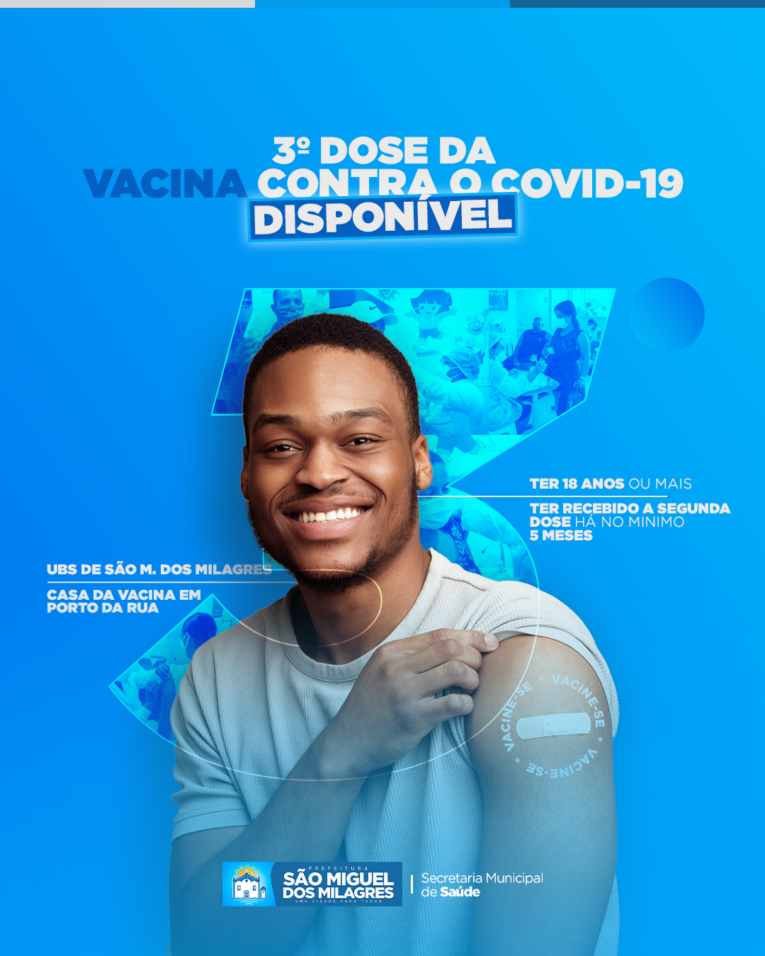 Disponível terceira dose da vacina contra o Covid-19