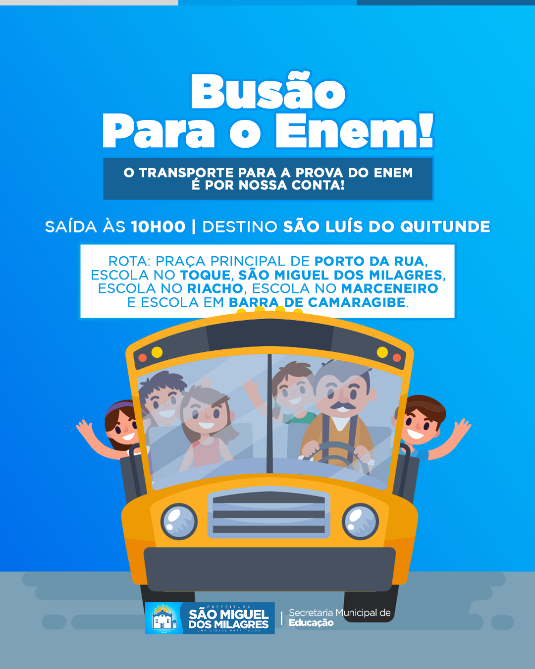 Transporte para o ENEM