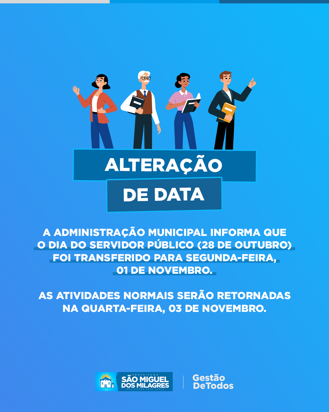 Alteração de data