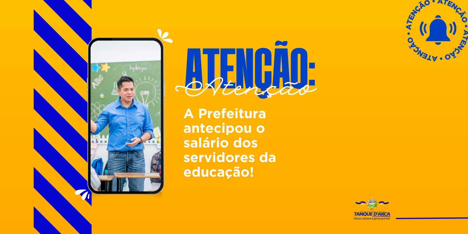 Educação antecipa salários