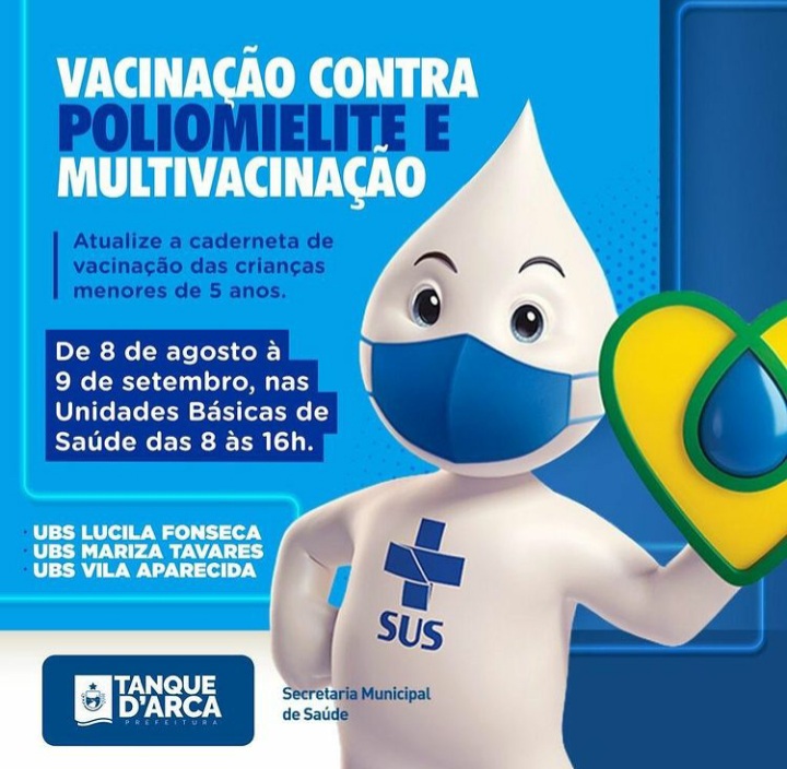A Vacinação contra Poliomielite continua com tudo!
