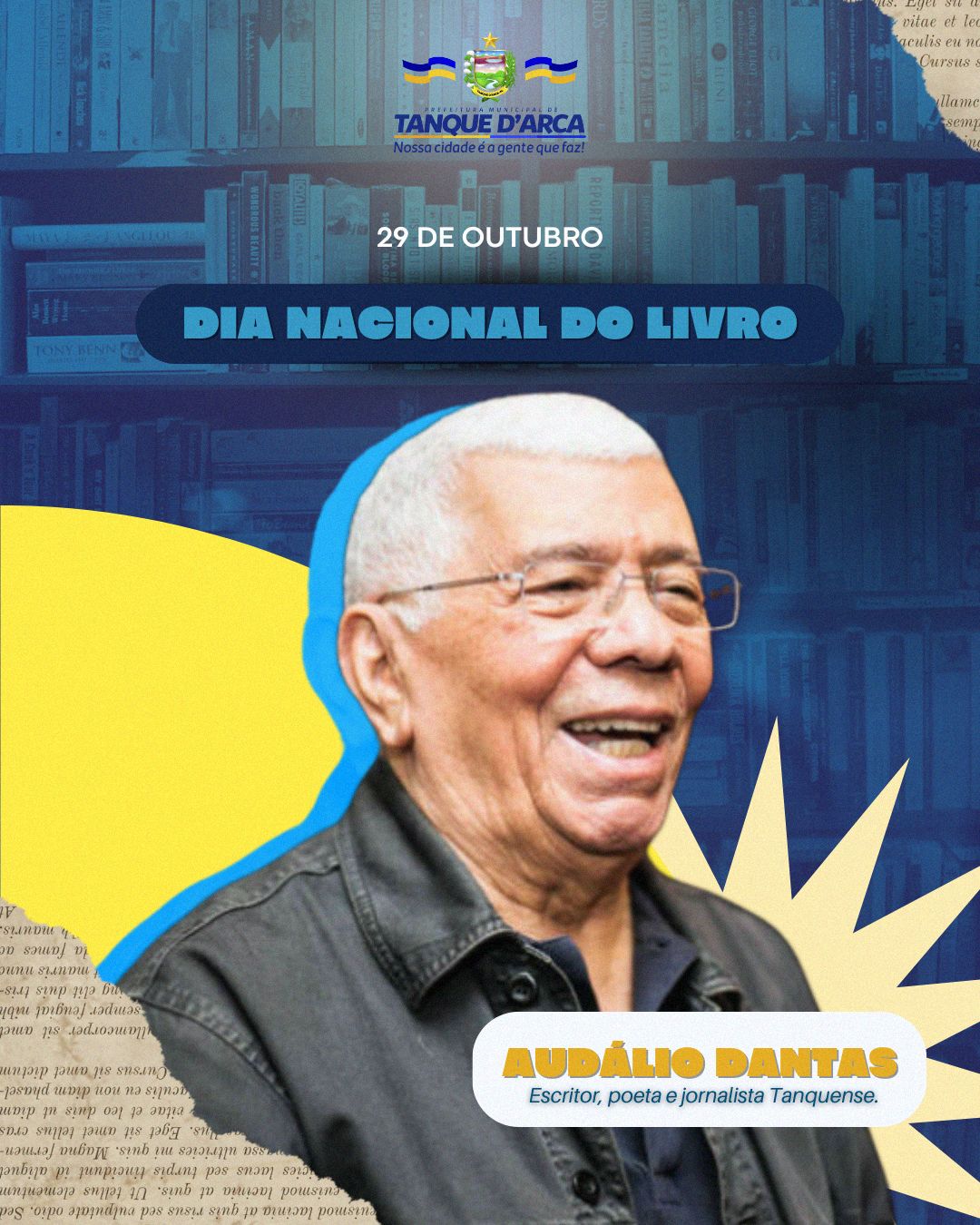 Prefeitura homenageia escritor tanquedarquense no Dia do Livro