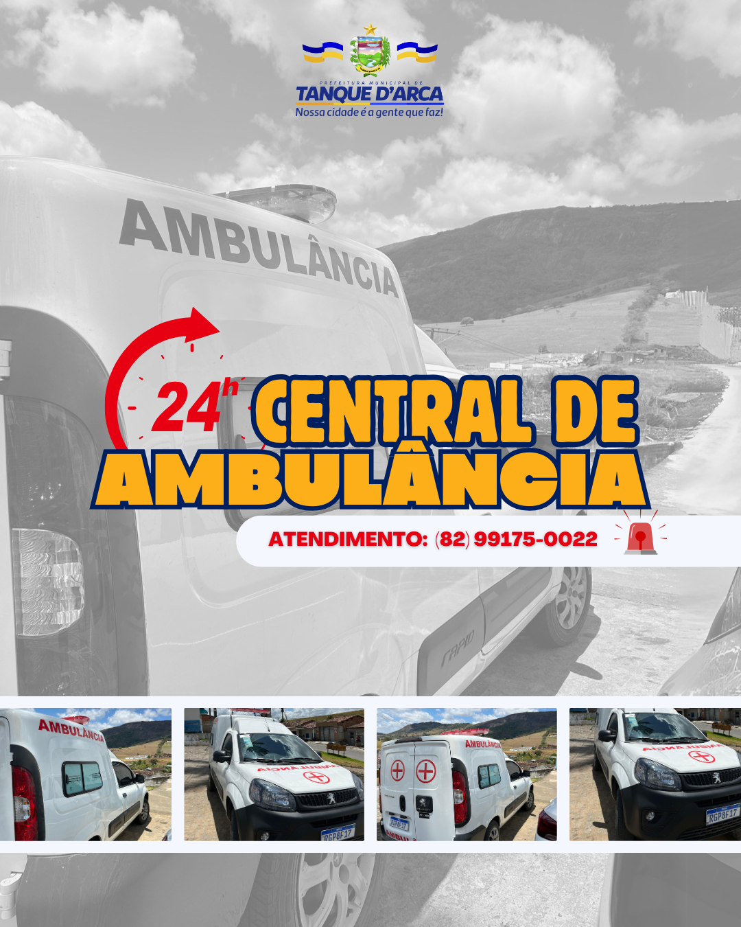 Central de ambulâncias funciona 24horas