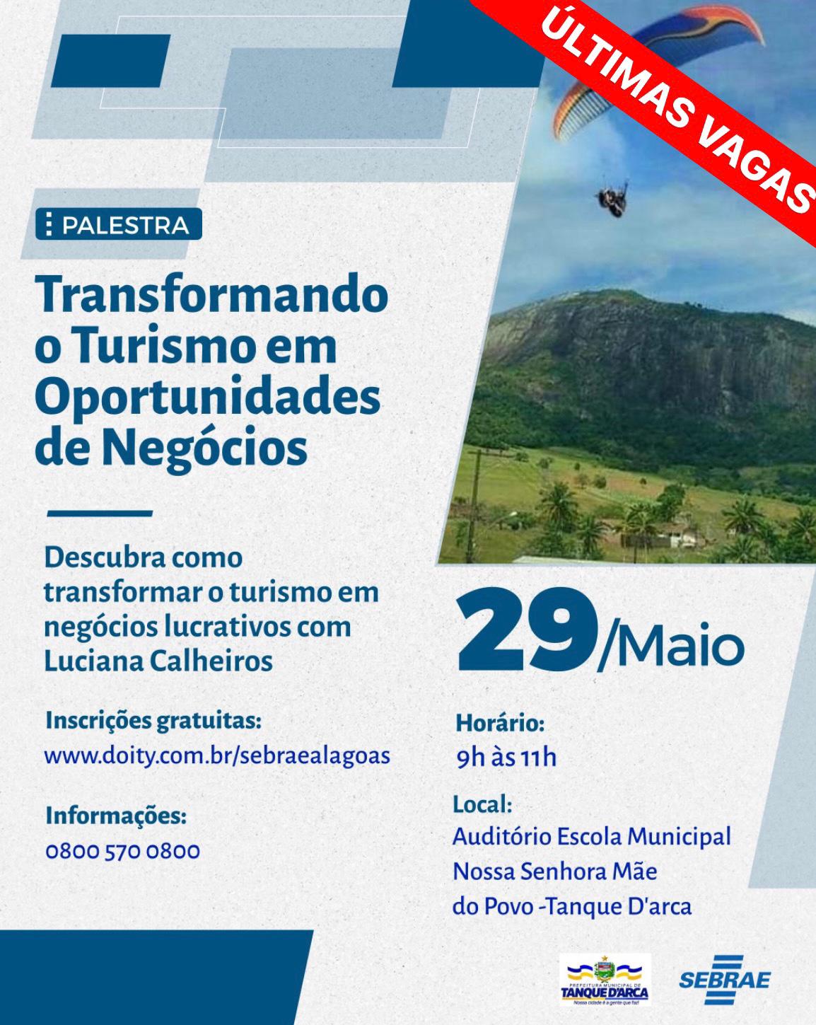 Prefeitura de Tanque d’Arca e Sebrae realizam palestra sobre oportunidades de negócios no turismo local