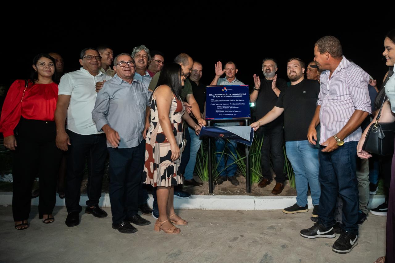 Governo Municipal inaugura obras de pavimentação no Povoado Lagoinha