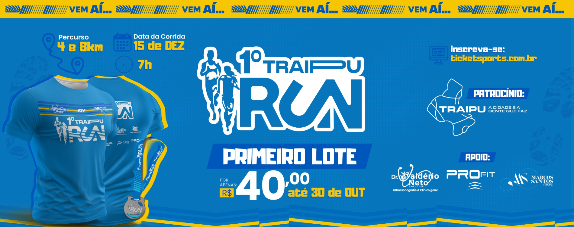 Com apoio da Prefeitura, Traipu sediará 1º Traipu Running em dezembro