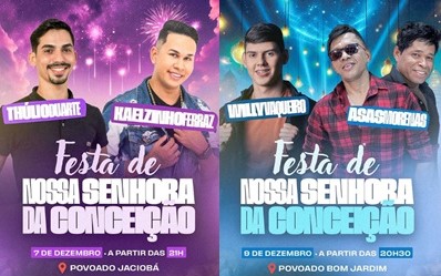 Povoados Jaciobá e Bom Jardim realizam festa de Nossa Senhora da Conceição; veja atrações e datas