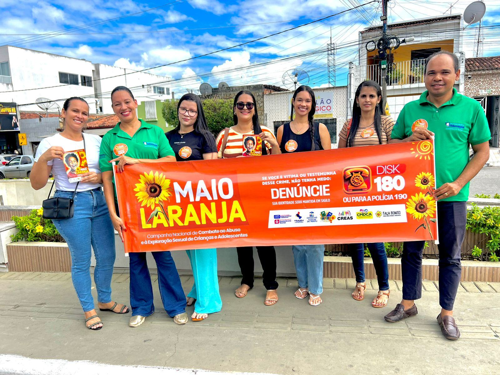 Blitz educativa e de conscientização marca Campanha Maio Laranja em Traipu