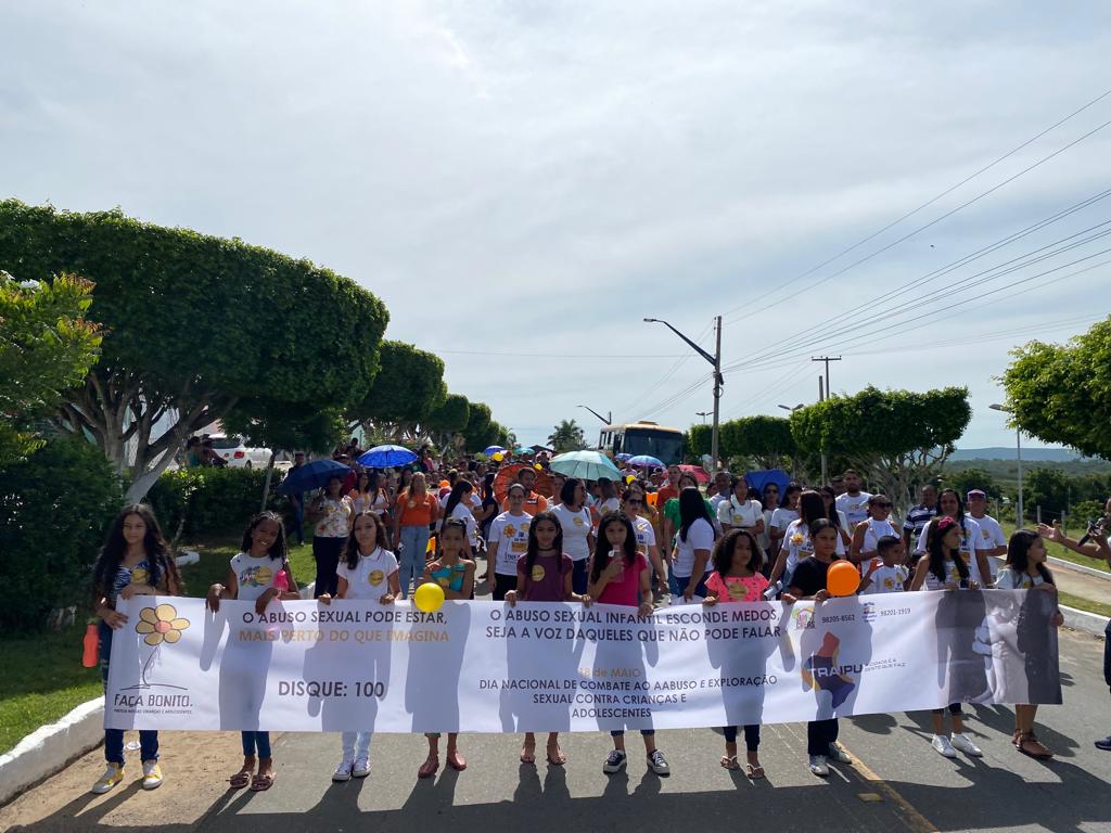 Traipu realiza caminhada de conscientização e combate à exploração infanto-juvenil