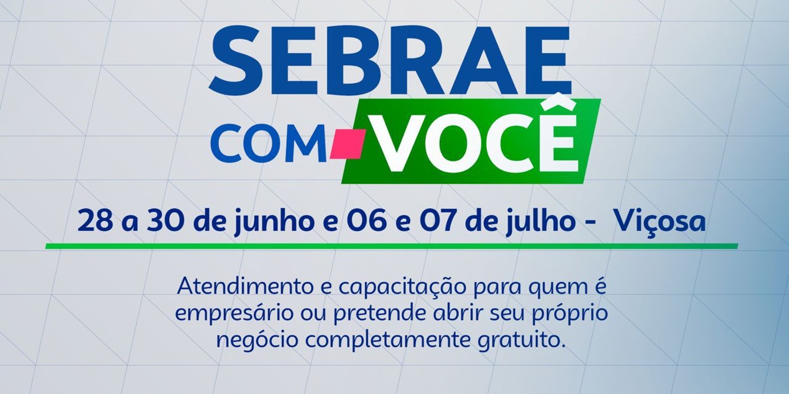 Empreendedores de Viçosa recebem ações do 'Sebrae com Você'
